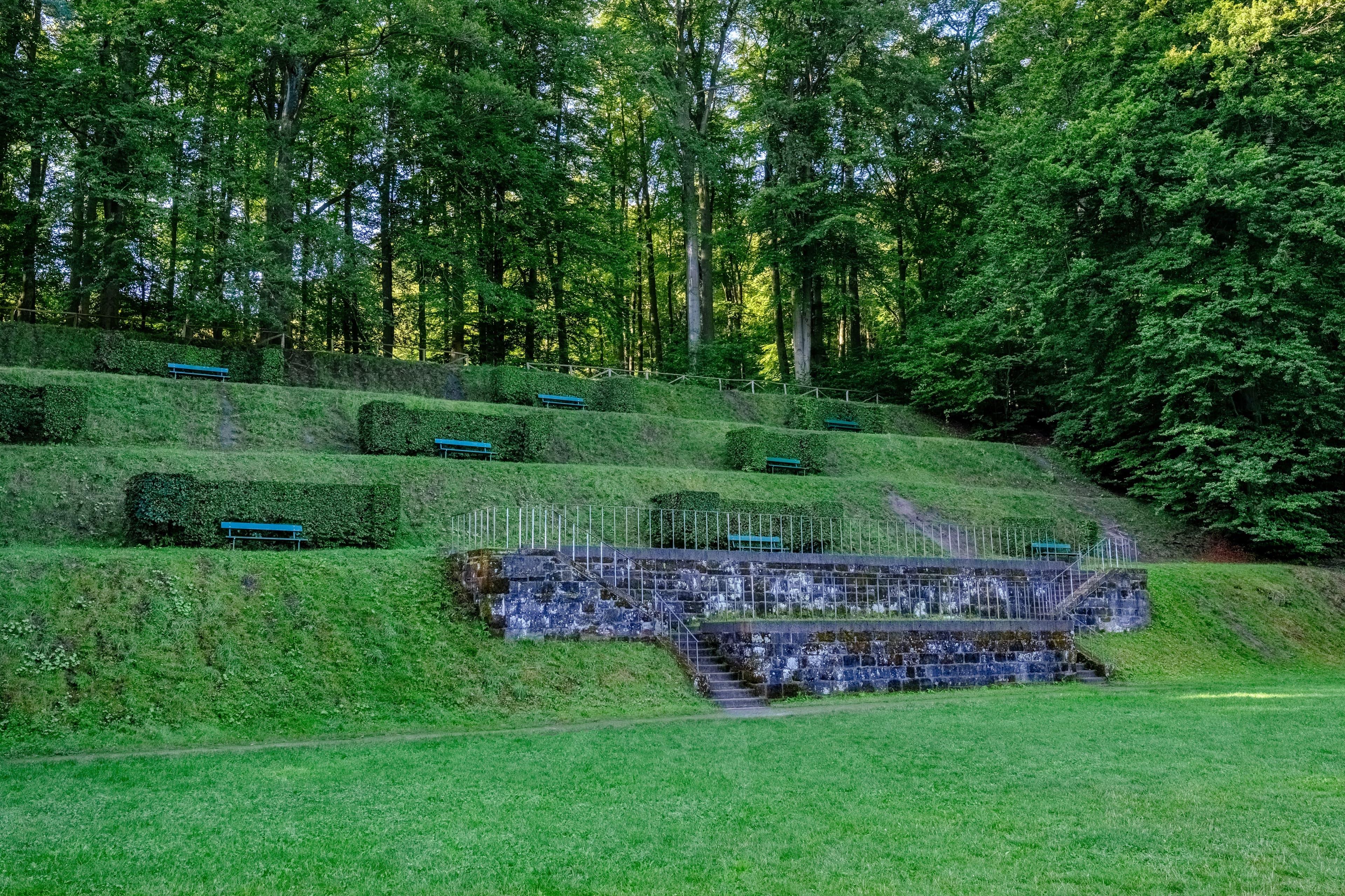 Grandstands from the tournament site at the Löwenburg